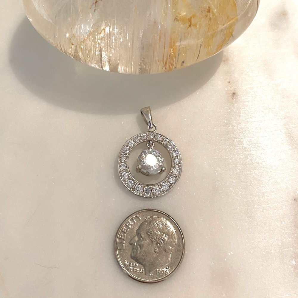 Sterling Silver CZ Pendant